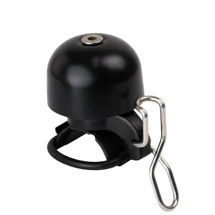 Dzwonek rowerowy Widek Peperclip Mini XXL Czarny - srebrny klips