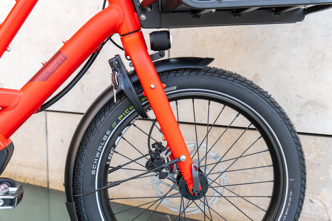 Elektryczny rower cargo TERN Quick Haul Long D9 Czerwony