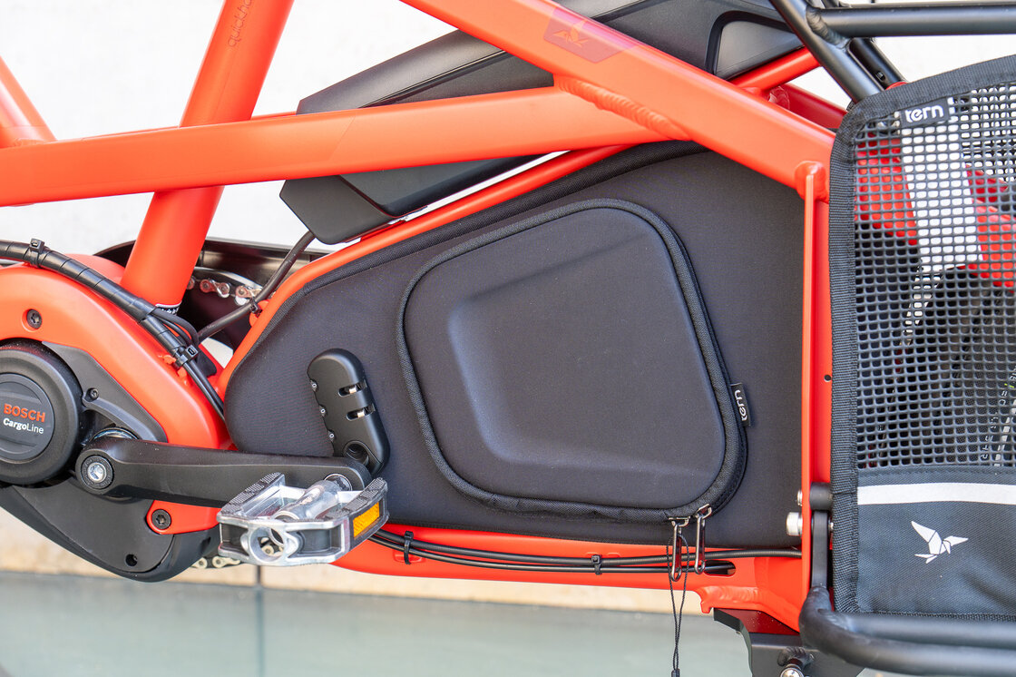 Elektryczny rower cargo TERN Quick Haul Long D9 Czerwony