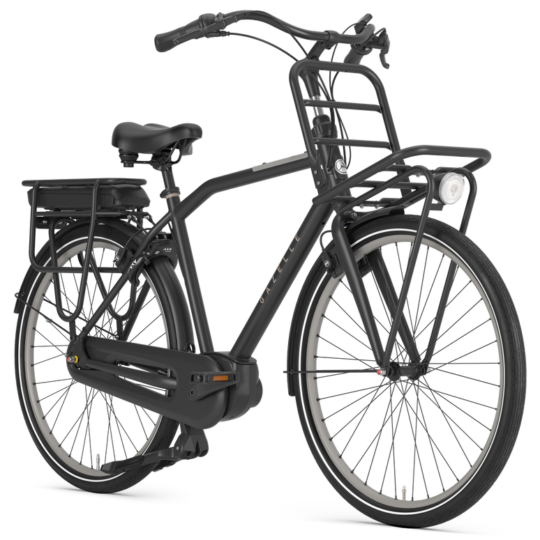 Elektryczny rower miejski Cargo Gazelle HeavyDuty C7 Bosch Smart  Męski Black Mat