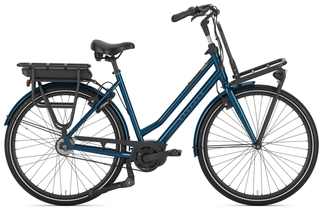 Elektryczny Rower miejski na pasku Gazelle HeavyDuty NL C5 Ink Blue 54