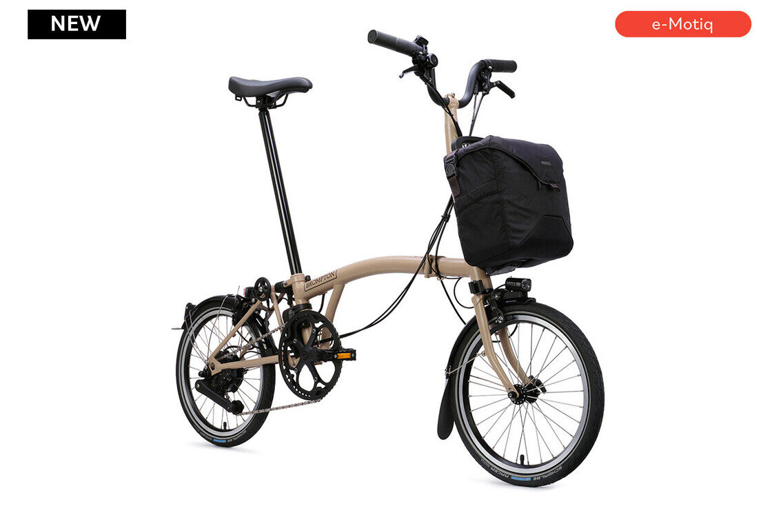 Elektryczny rower składany Brompton C-Line 4s Dune Sand