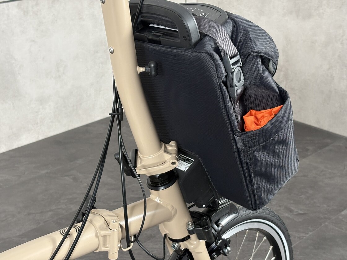 Elektryczny rower składany Brompton C-Line 4s Dune Sand