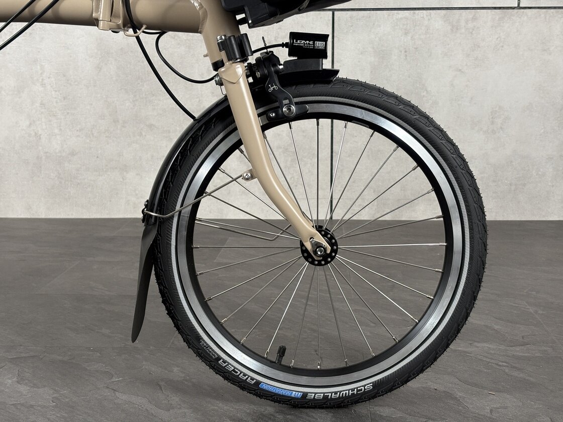 Elektryczny rower składany Brompton C-Line 4s Dune Sand