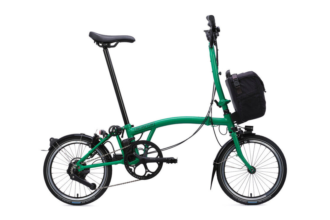 Elektryczny rower składany Brompton C-Line 4s Palm Green