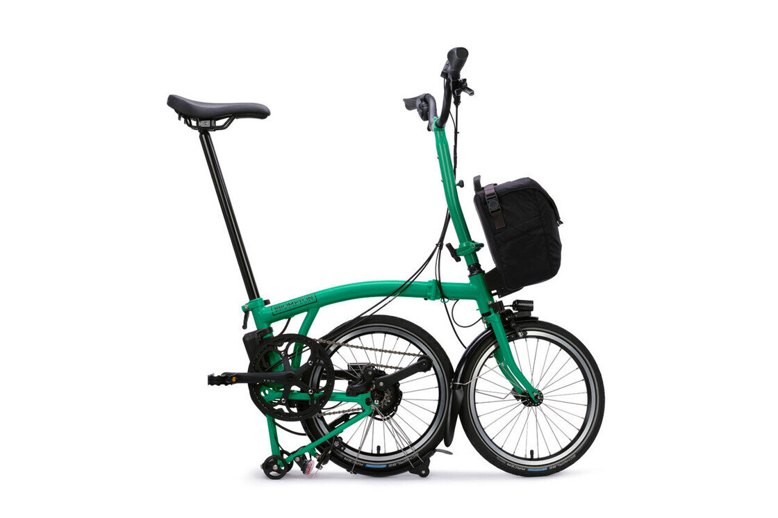 Elektryczny rower składany Brompton C-Line 4s Palm Green