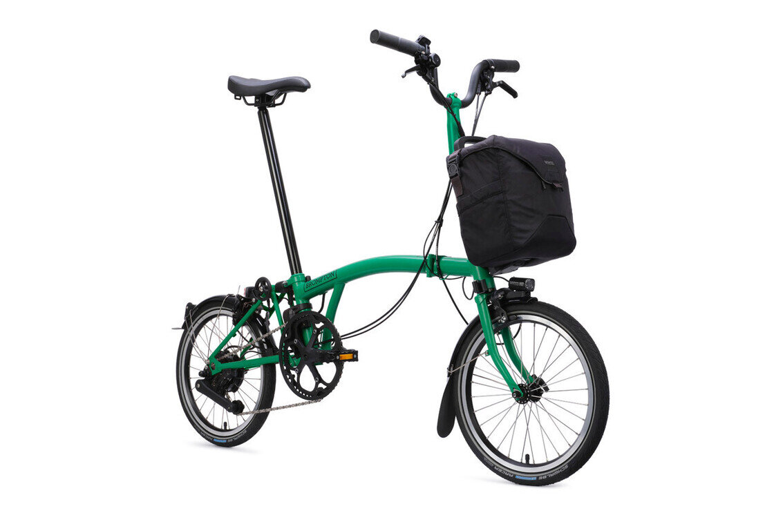 Elektryczny rower składany Brompton C-Line 4s Palm Green