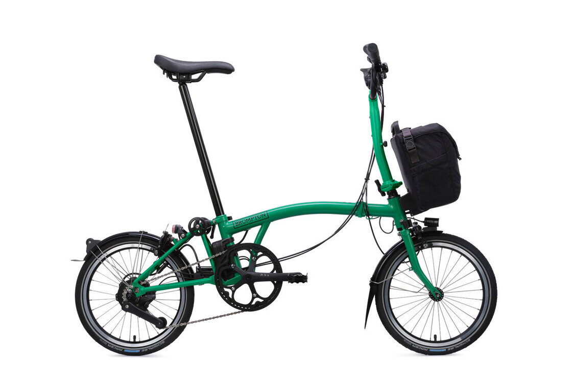 Elektryczny rower składany Brompton C-Line 4s Palm Green