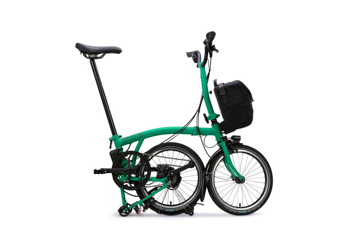 Elektryczny rower składany Brompton C-Line 4s Palm Green
