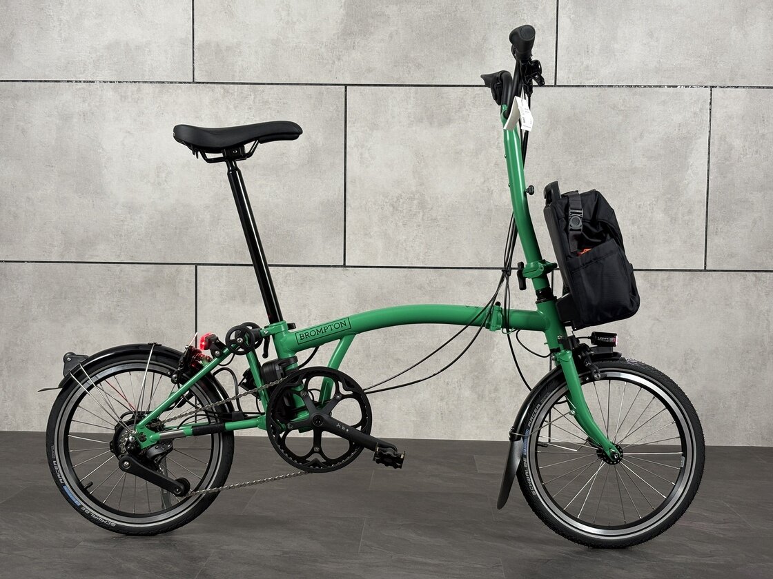 Elektryczny rower składany Brompton C-Line 4s Palm Green