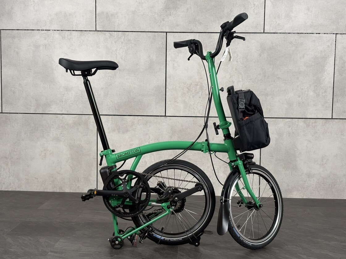 Elektryczny rower składany Brompton C-Line 4s Palm Green