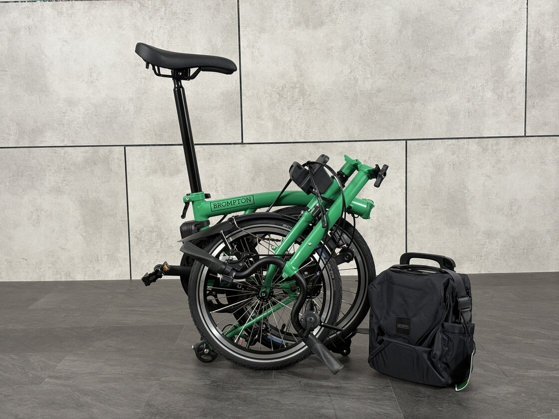 Elektryczny rower składany Brompton C-Line 4s Palm Green