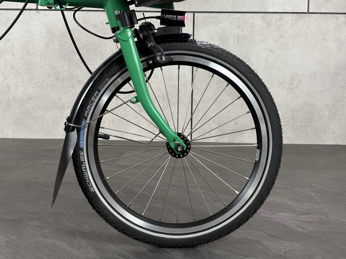 Elektryczny rower składany Brompton C-Line 4s Palm Green