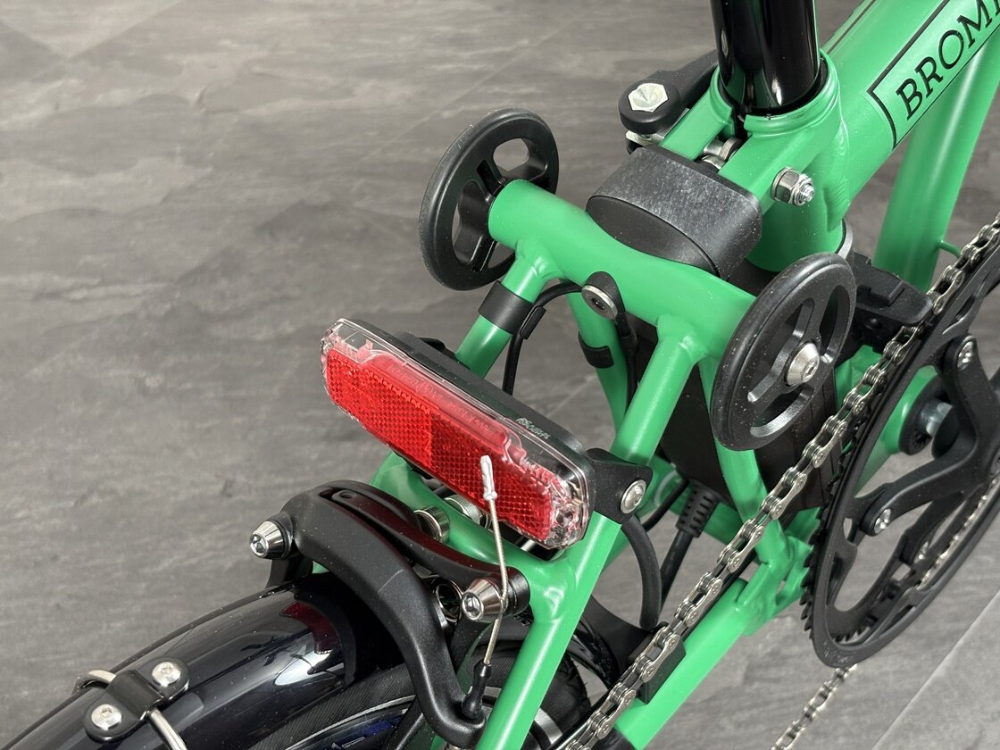 Elektryczny rower składany Brompton C-Line 4s Palm Green
