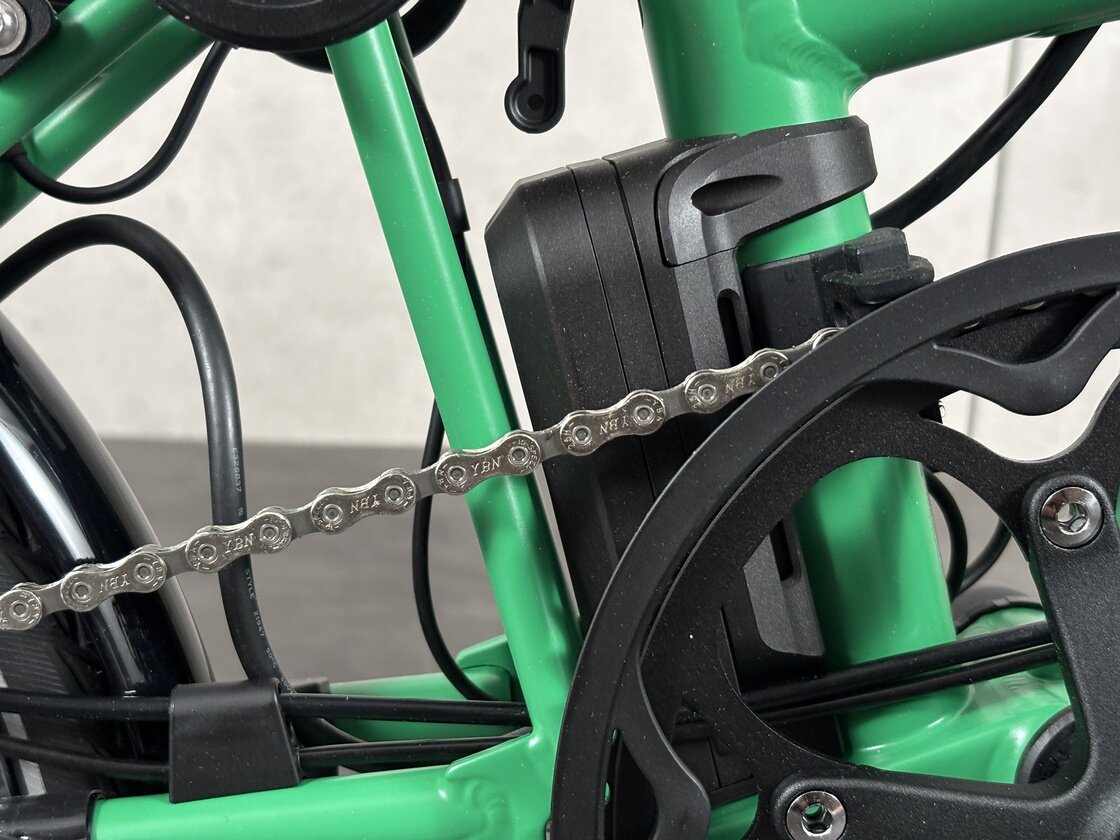 Elektryczny rower składany Brompton C-Line 4s Palm Green