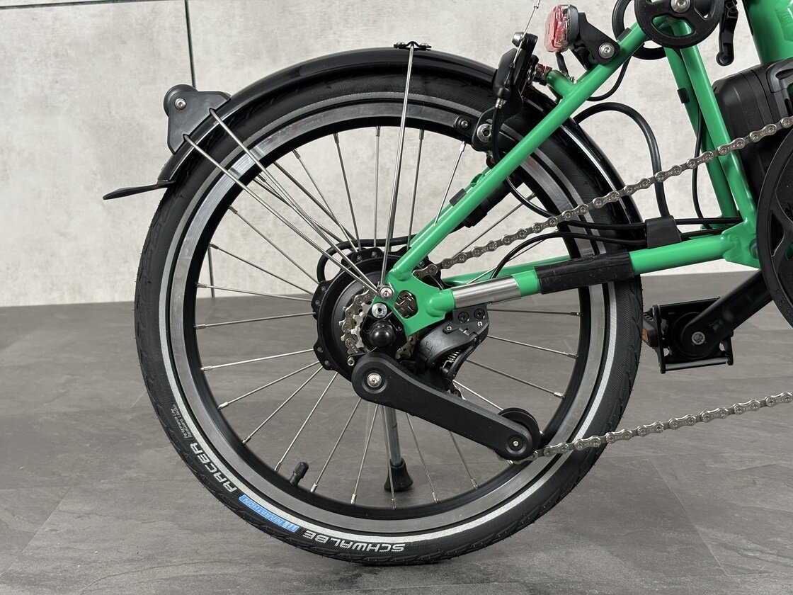Elektryczny rower składany Brompton C-Line 4s Palm Green