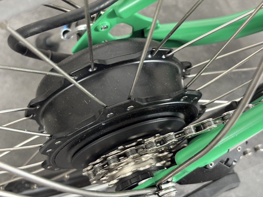 Elektryczny rower składany Brompton C-Line 4s Palm Green