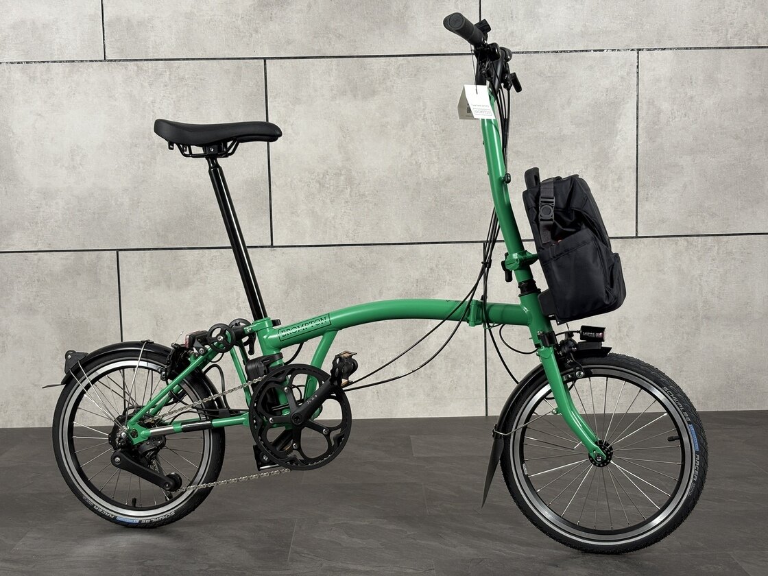 Elektryczny rower składany Brompton C-Line 4s Palm Green