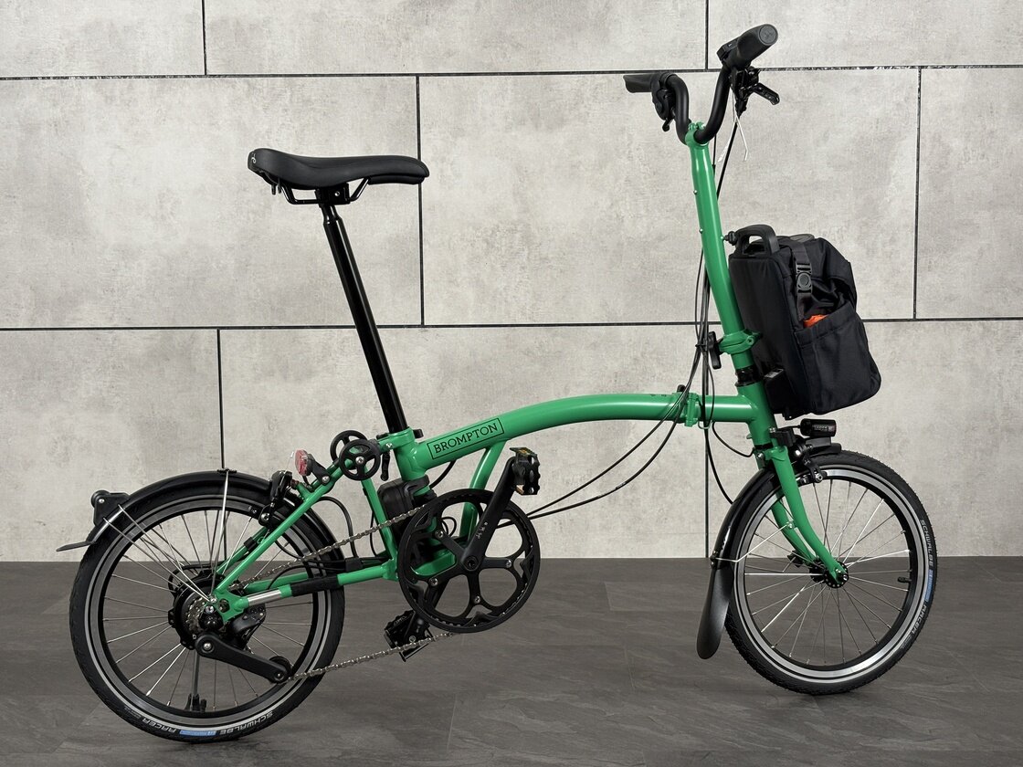Elektryczny rower składany Brompton C-Line 4s Palm Green
