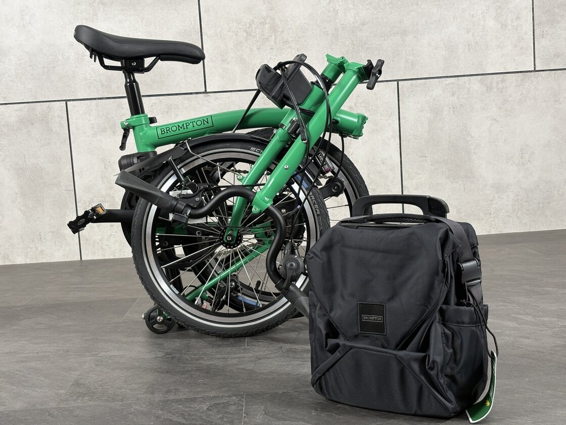 Elektryczny rower składany Brompton C-Line 4s Palm Green
