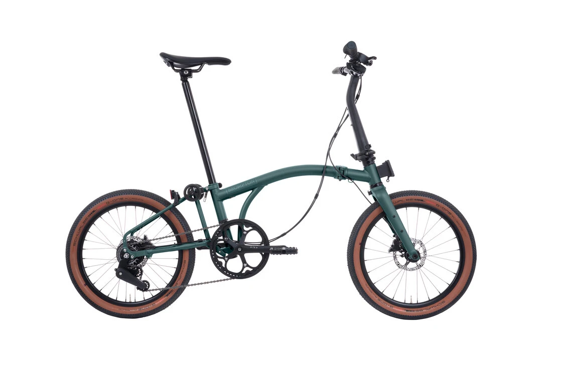 Elektryczny rower składany Brompton G-Line 8s Forest Green