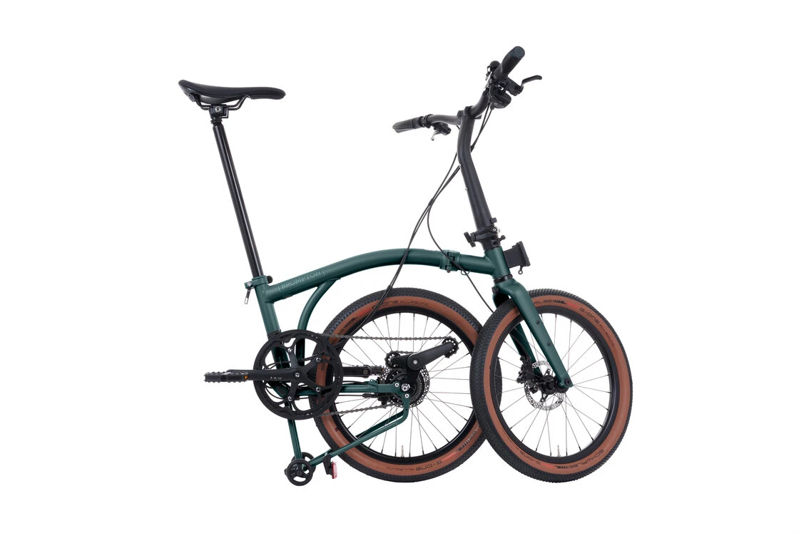 Elektryczny rower składany Brompton G-Line 8s Forest Green