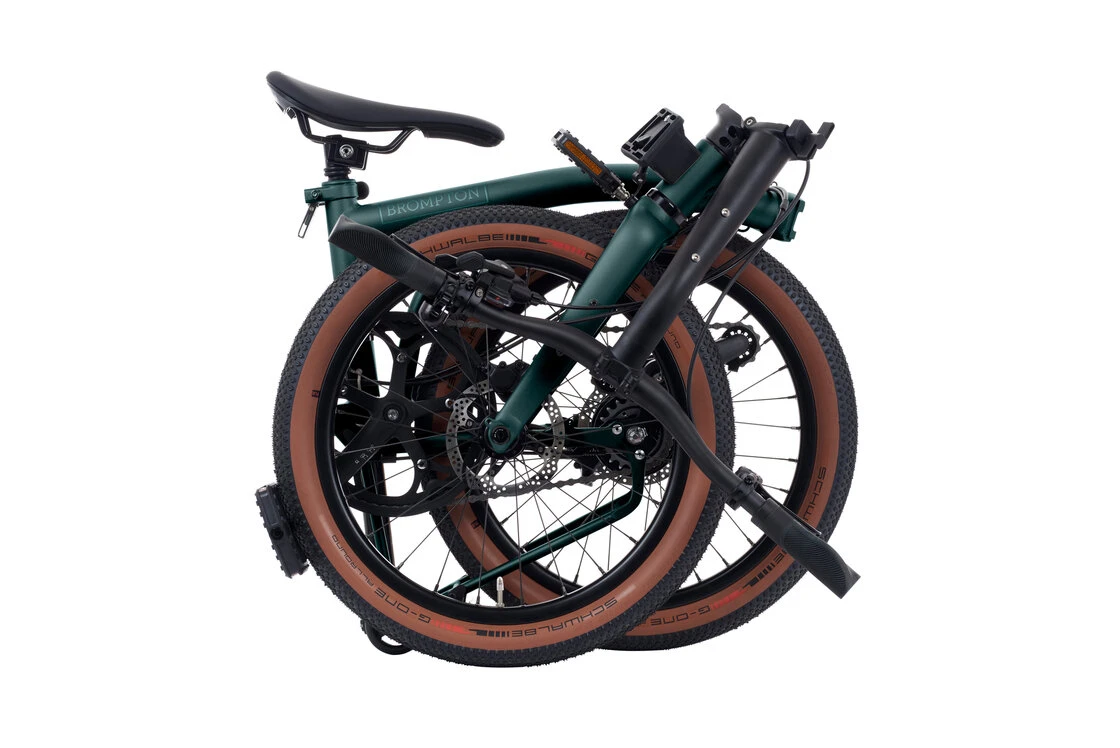 Elektryczny rower składany Brompton G-Line 8s Forest Green