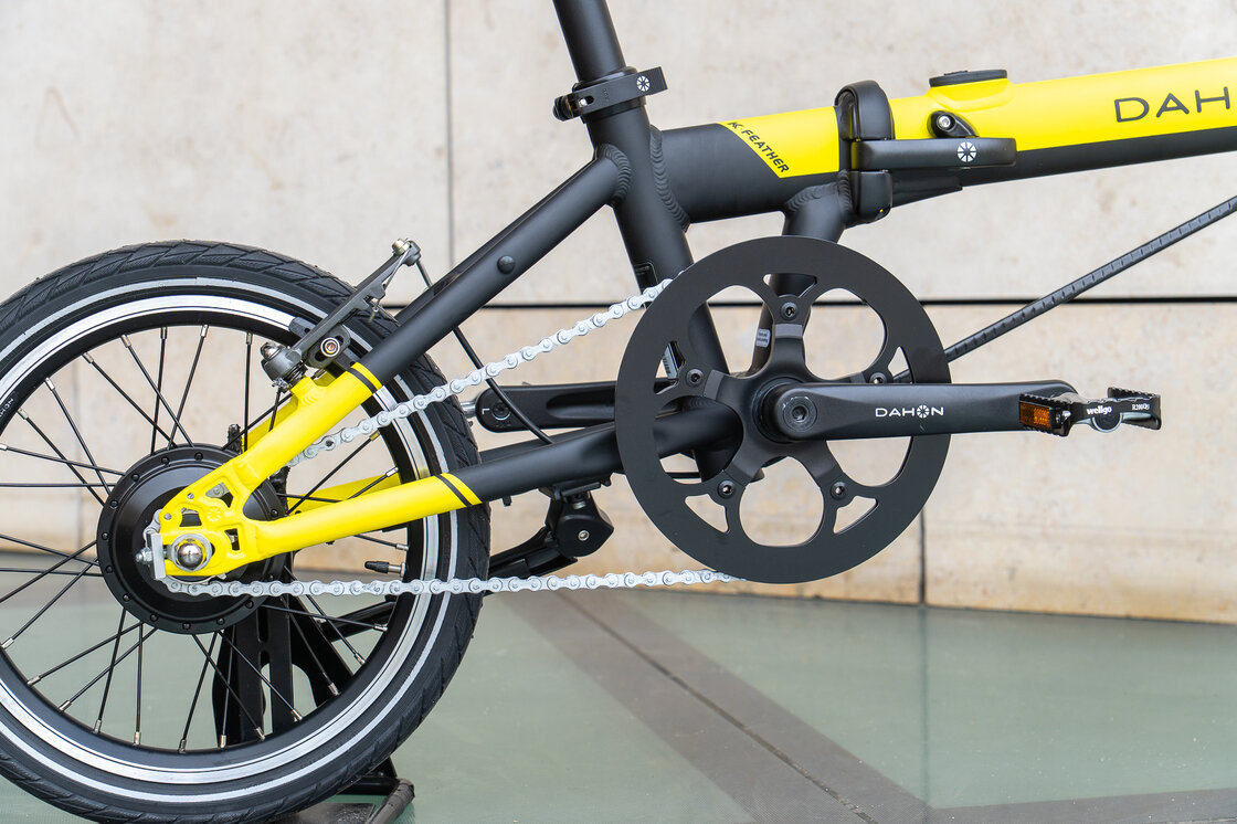 Elektryczny rower składany Dahon K-Feather Zółty