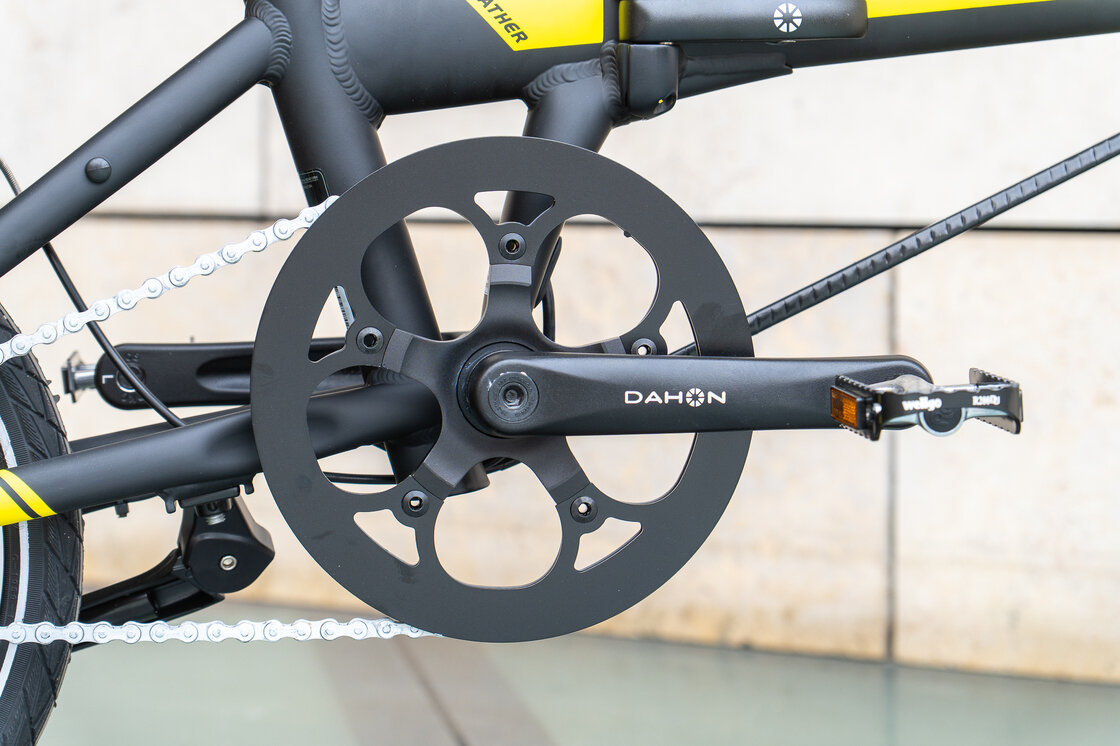 Elektryczny rower składany Dahon K-Feather Zółty