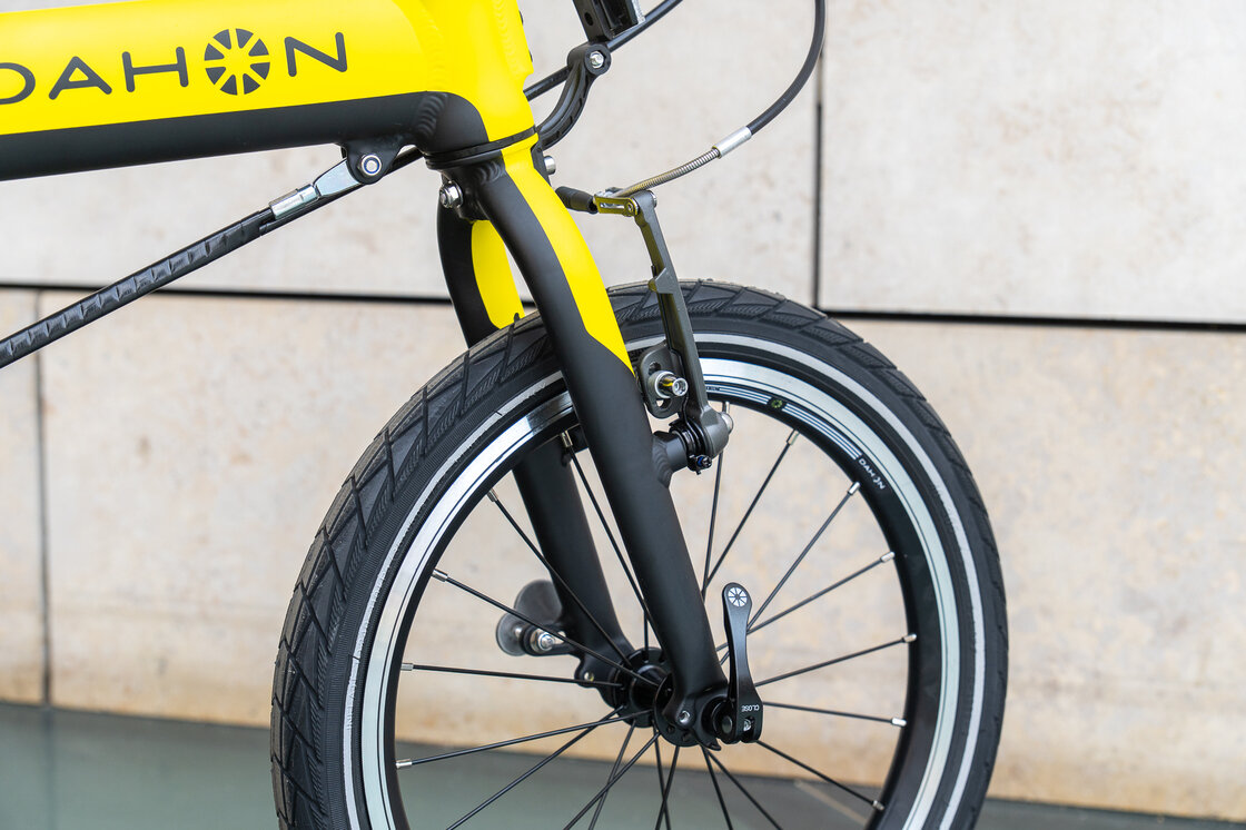 Elektryczny rower składany Dahon K-Feather Zółty