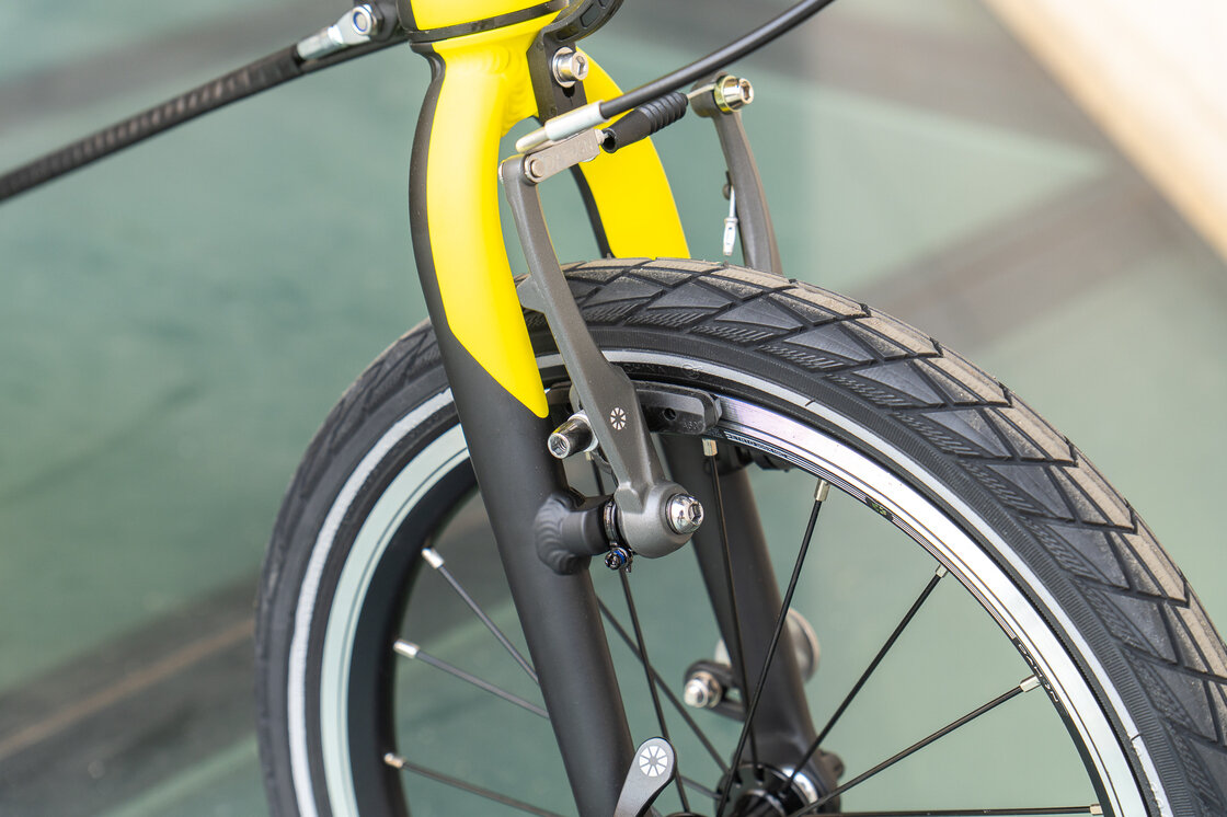 Elektryczny rower składany Dahon K-Feather Zółty