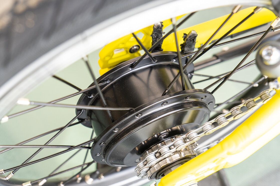 Elektryczny rower składany Dahon K-Feather Zółty