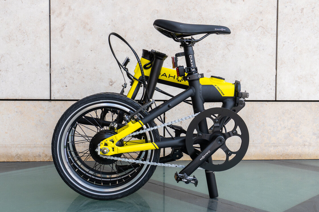 Elektryczny rower składany Dahon K-Feather Zółty