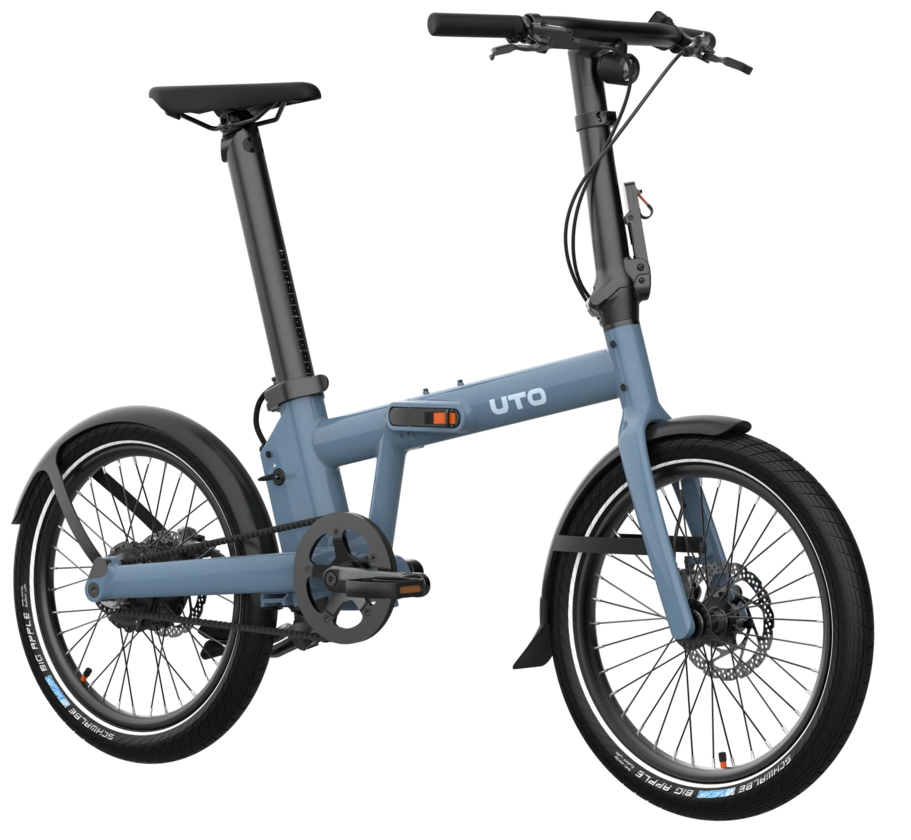 Elektryczny rower składany na pasku UTO PRO 20 Blue