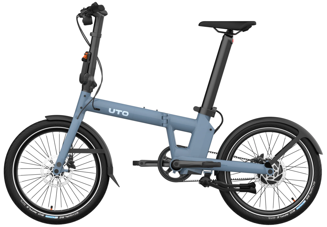 Elektryczny rower składany na pasku UTO PRO 20 Blue