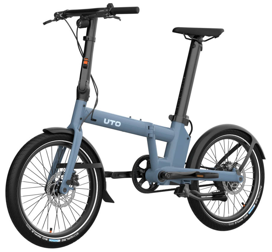 Elektryczny rower składany na pasku UTO PRO 20 Blue