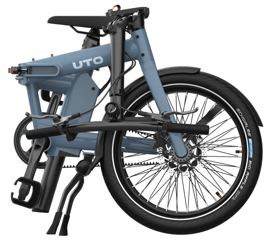 Elektryczny rower składany na pasku UTO PRO 20 Blue