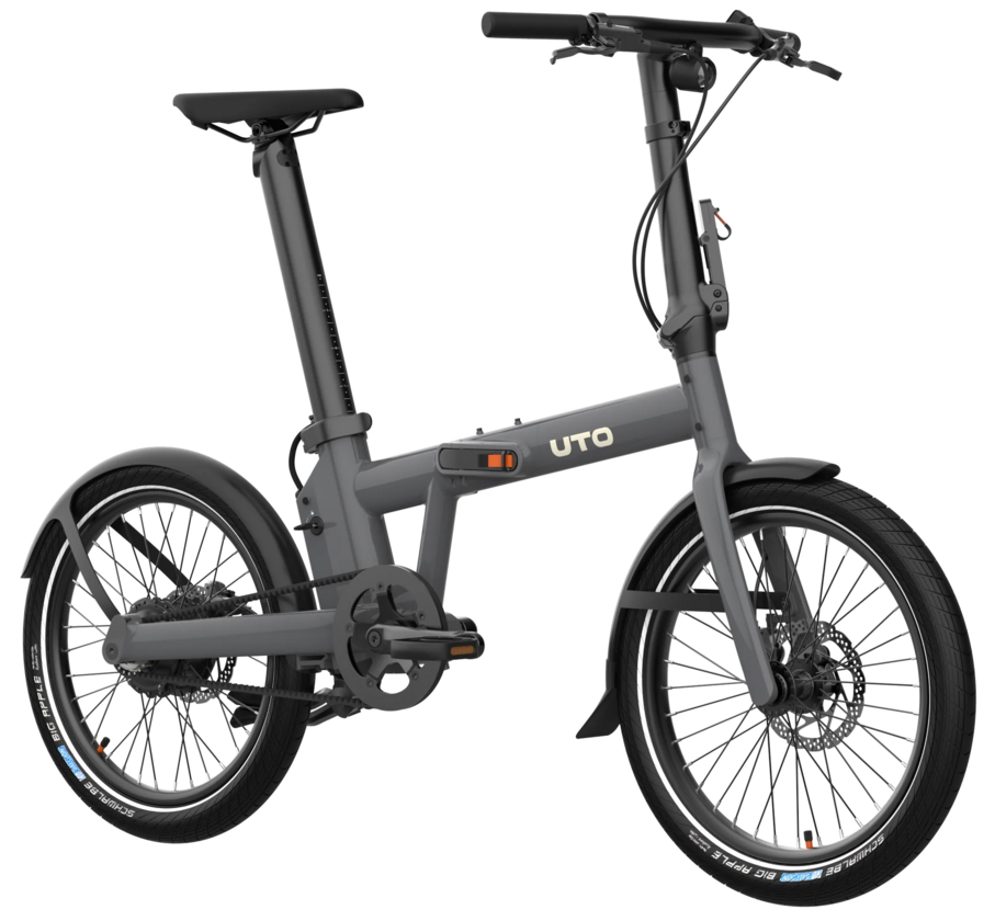 Elektryczny rower składany na pasku UTO PRO 20 Grey