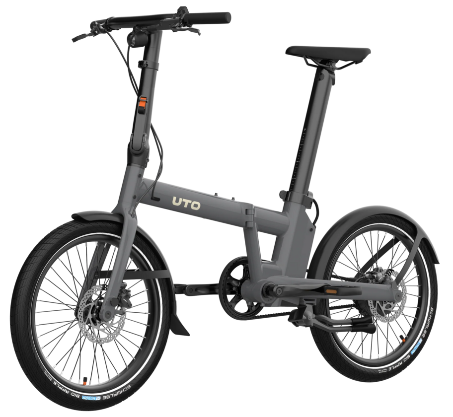 Elektryczny rower składany na pasku UTO PRO 20 Grey