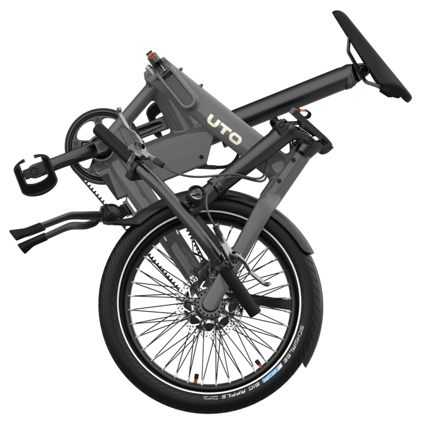 Elektryczny rower składany na pasku UTO PRO 20 Grey