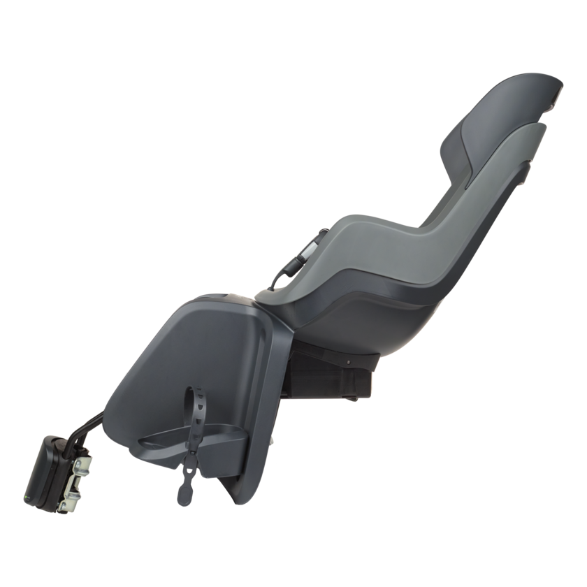 Fotelik rowerowy odchylany Bobike GO MAXI Reclinable - do ramy Macaron Grey