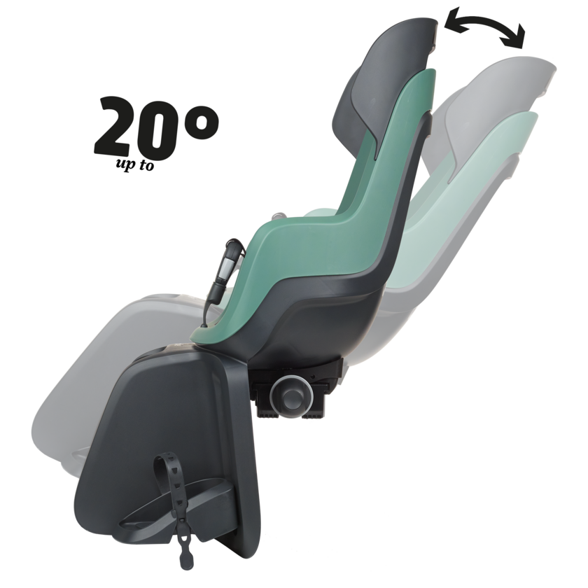 Fotelik rowerowy odchylany Bobike GO MAXI Reclinable Peppermint