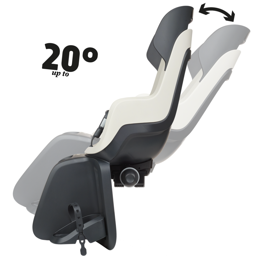 Fotelik rowerowy odchylany Bobike GO MAXI Reclinable Vanilla Cup Cake