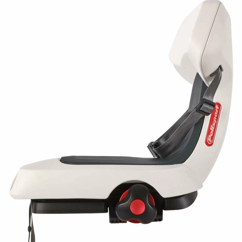 Fotelik rowerowy Polisport Guppy Junior do 35 kg Biały