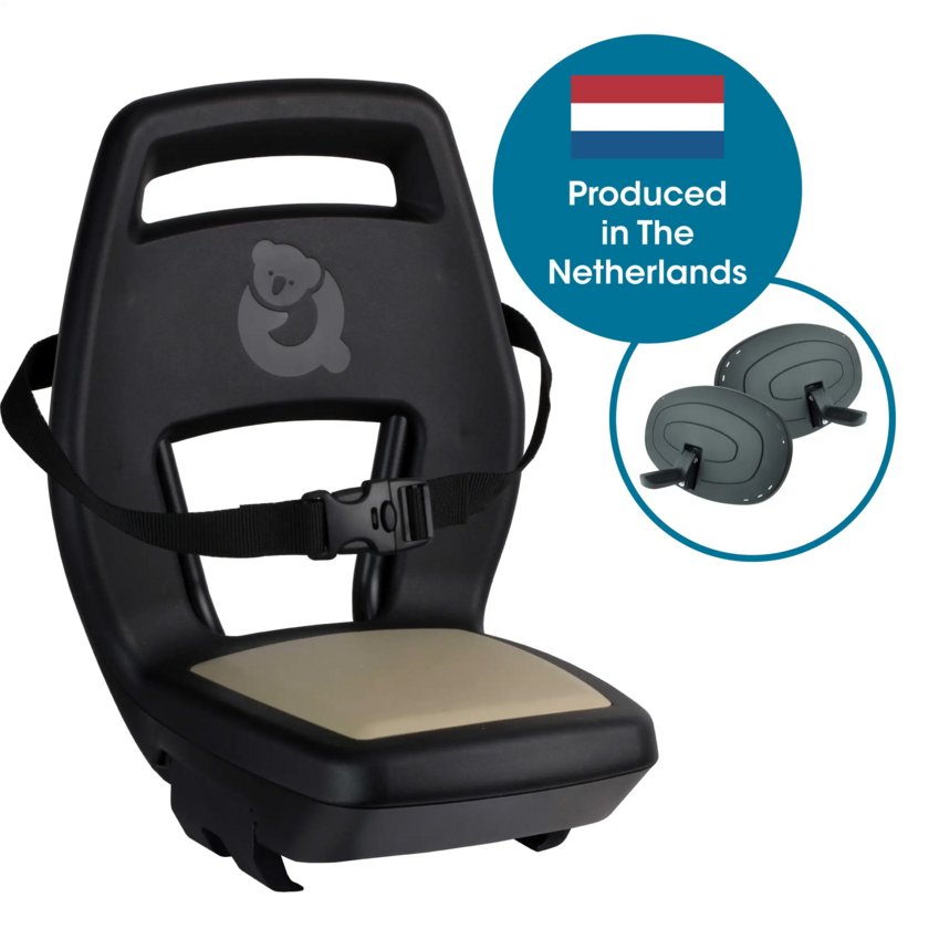 Fotelik rowerowy Qibbel 6+ Junior do 35kg Khaki