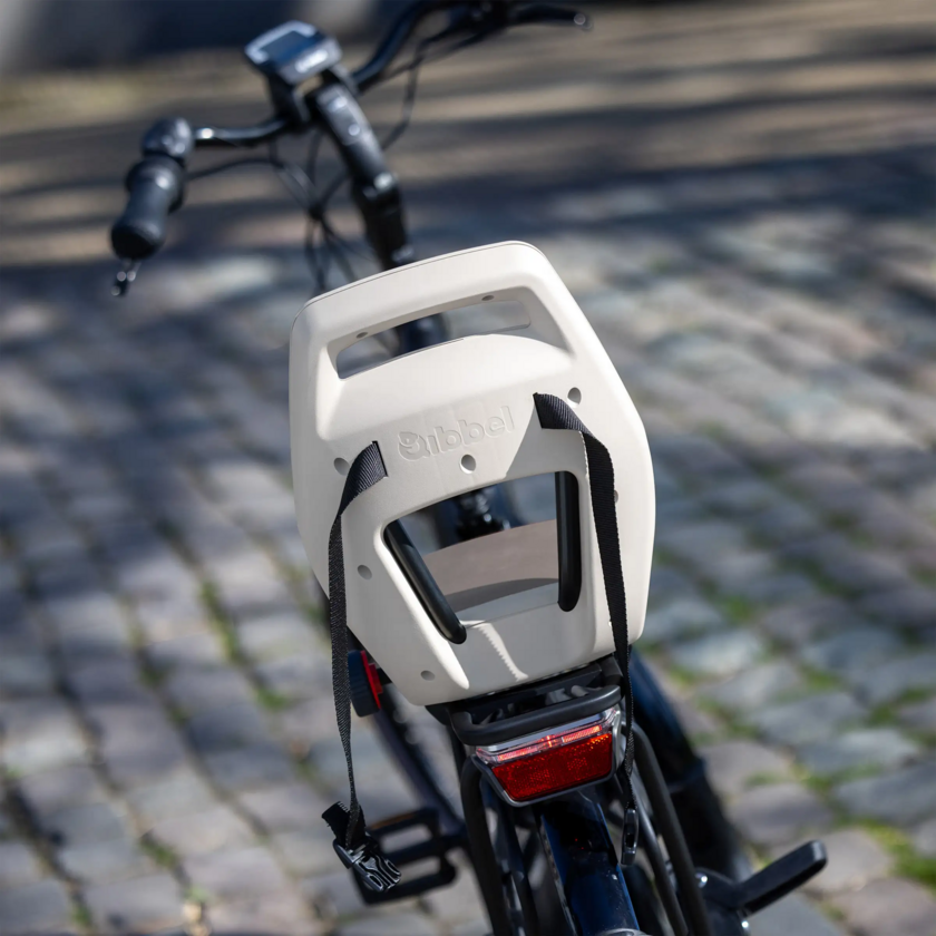 Fotelik rowerowy Qibbel 6+ Junior do 35kg Pebble Grey