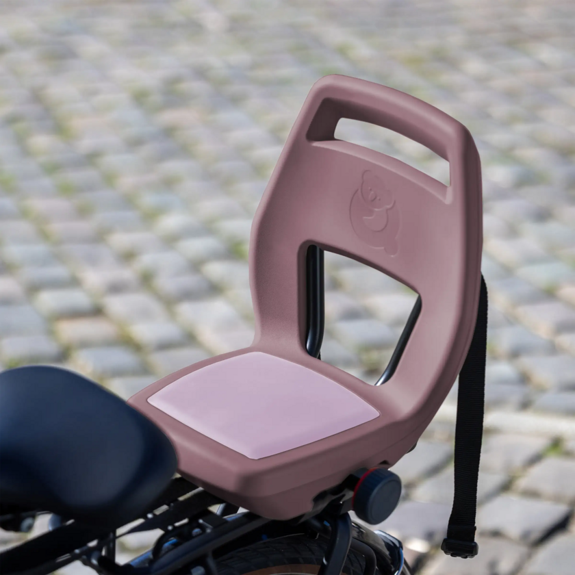 Fotelik rowerowy Qibbel 6+ Junior do 35kg Plum Rose