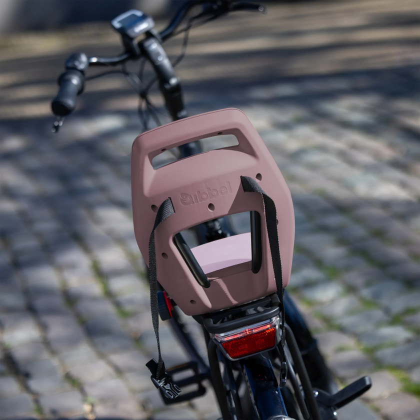 Fotelik rowerowy Qibbel 6+ Junior do 35kg Plum Rose