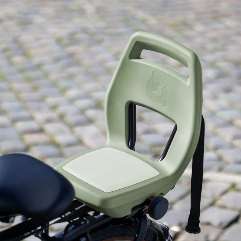 Fotelik rowerowy Qibbel 6+ Junior do 35kg Sage Green