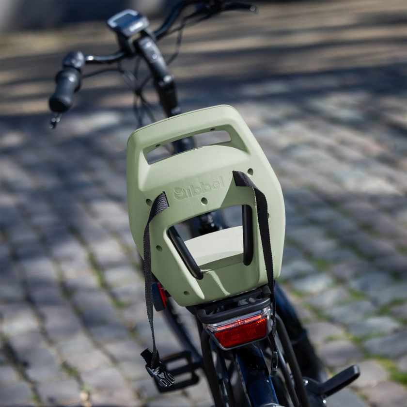 Fotelik rowerowy Qibbel 6+ Junior do 35kg Sage Green